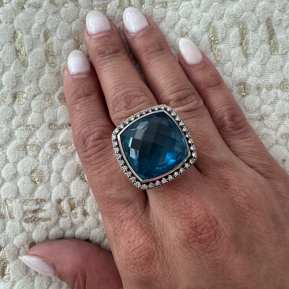 David Yurman Jewelry - David Yurman Hampton Blue Albion ring